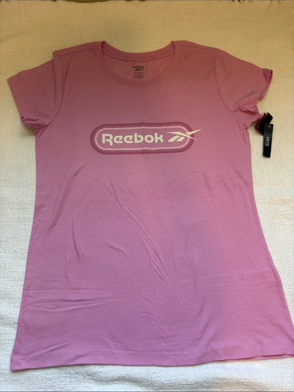 Reebok Pink Logo Crewneck Tee